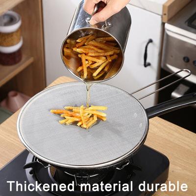 Брызговик для сковороды Защита от брызг Сетка Нержавеющая сталь Защита от жира Щит