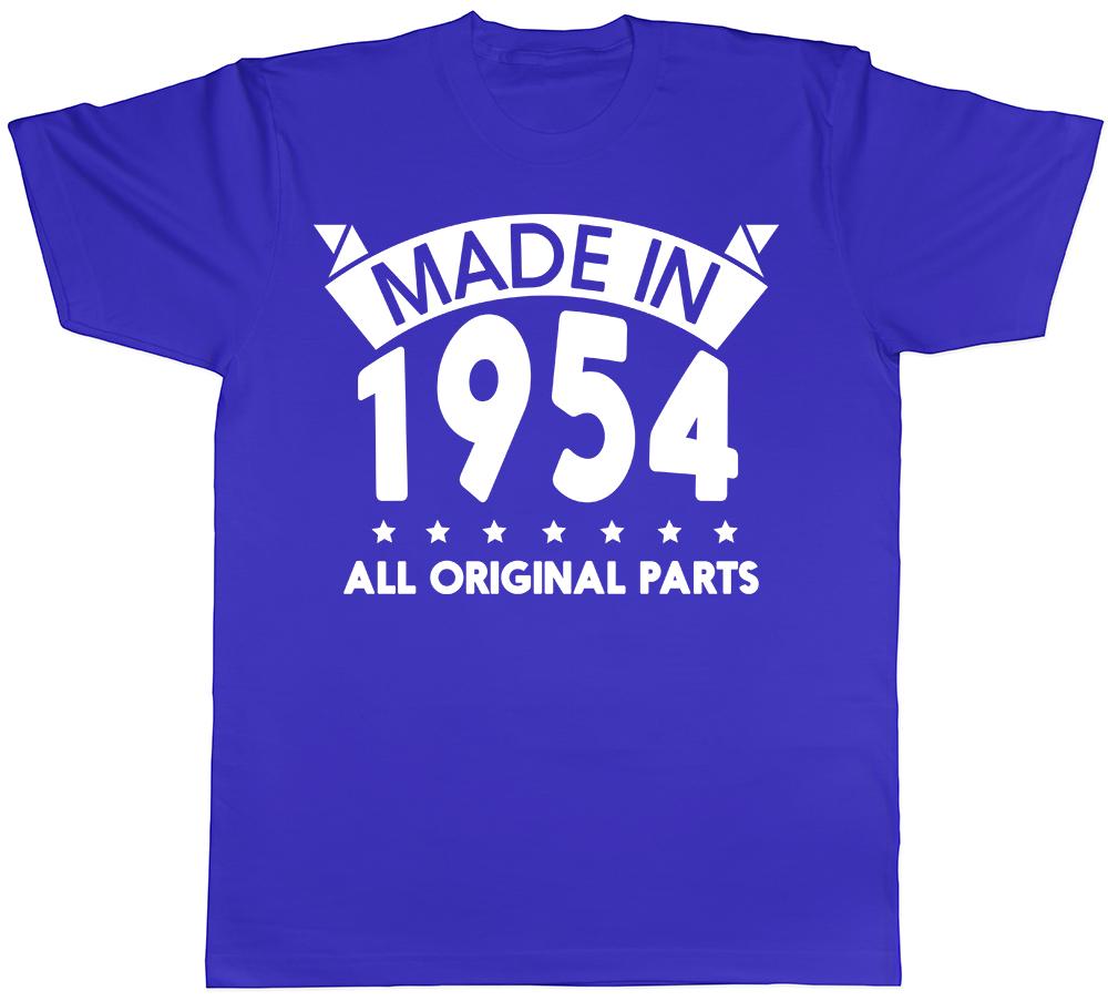 Made in 1954 All Original Parts Birthday Unisexs Short Sleeve TShirt