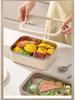 Корейский квадратный ланч-бокс из нержавеющей стали 304 с герметичной стеклянной крышкой - Подходит для микроволновой печи