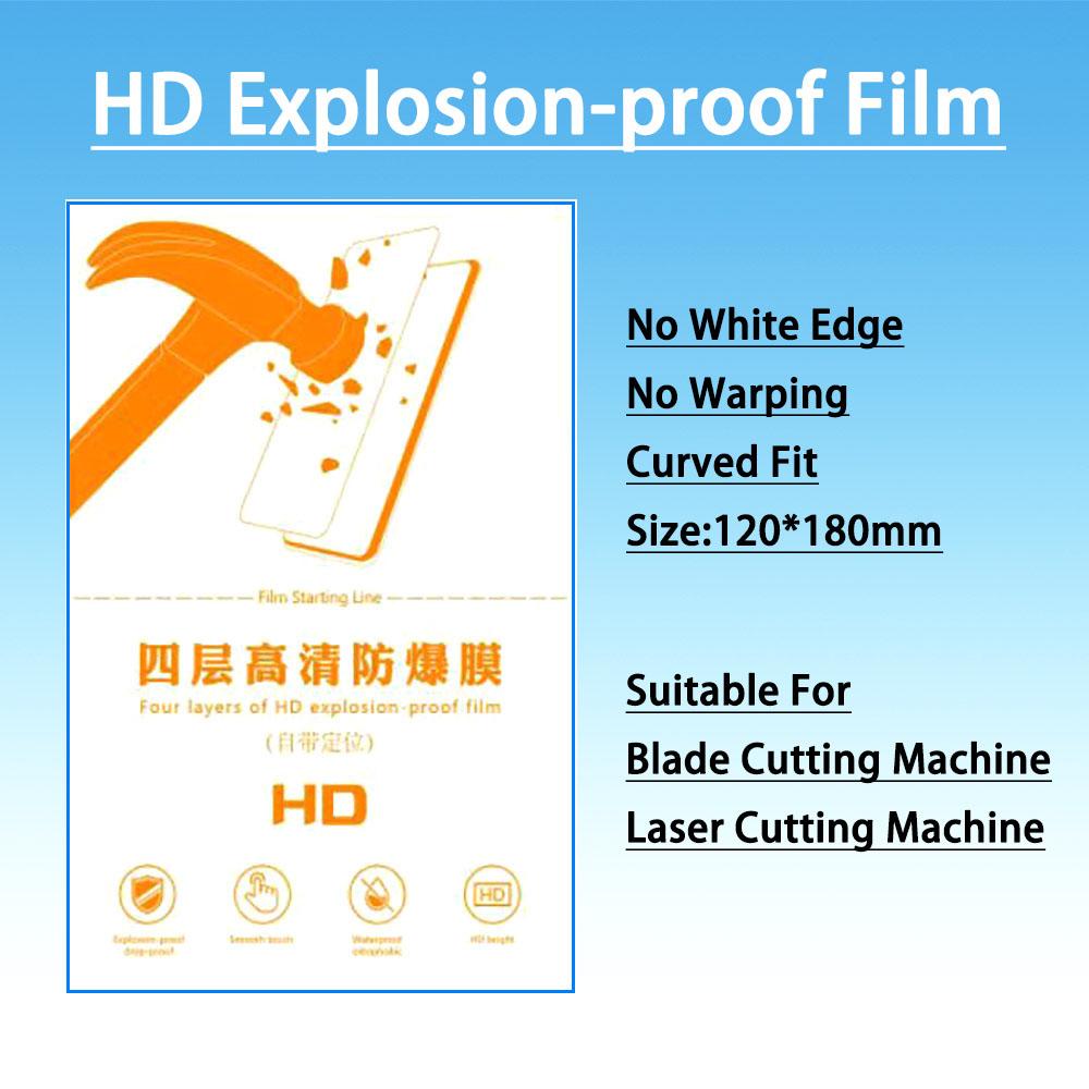50PCS HD Matte Seamless Flexible Hydrogel Film Straight Curved Screen Protector Cut Machine Mobile Phone Screen Protective Film 1