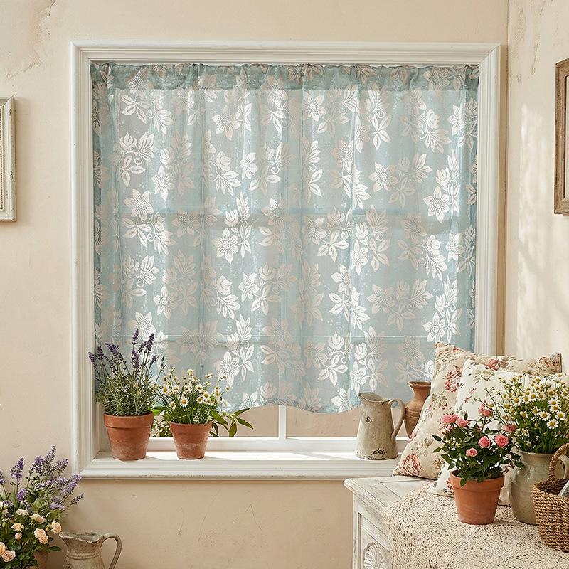 Кофейная Занавеска Маленькая Свежая Простой Стиль Современная Москитная Сетка Гостиная Спальня Гостевой Дом Готовая Светопропускающая Занавеска Москитная Сетка