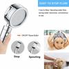 High Pressure Water Saving Chrome Handheld Shower Head with 3 Spray Modes | Modern Design ABS Plastic Bathroom Shower