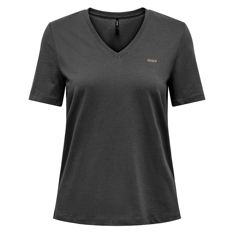 Базовая футболка Kita с V-образным вырезом и рукавами для женщин ONLY