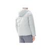 Fila Minimalist Hooded Solid Color Business Casual Warm Long Sleeve Down Jacket Men Outerwear Mountain-Rock-Gray F11M247910F-GY