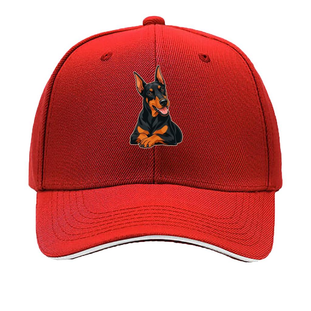 Игривый DoberUnisex Портрет Графика St Сэндвич Бейсболка Кепка от солнца Шляпа для тренировок на свежем воздухе