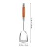 Stainless Steel Potato Masher Manual Potato Crusher Hand Pressing Tool Mashed Potatoes Vegetable Kitchen Gadgets Fruit Presser