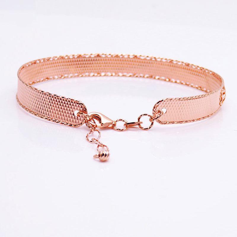 Покрытый розовым золотом, фиолетовый, насыщенный золотой, классический, легкая роскошь, модный цвет, золотой, широкая версия, яркий браслет