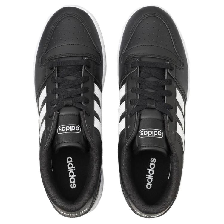 Adidas Break Start Synthetic Leather Trendy Comfortable Non-Slip Wear-Resistant Low-Top Skate Shoes Unisex Sneakers Black JR8151