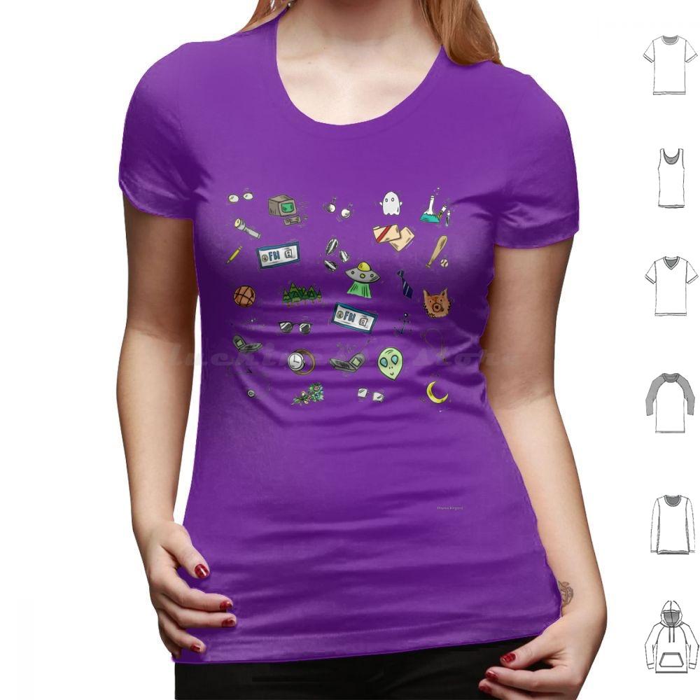 Футболка X Files Doodles Мужская Женская Детская 6XL Секретные Материалы Секретные Материалы Малдер Скалли Космос Луна Рисунки Маленький ФБР ТВ Фокс Малдер Дана