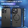 For iPhone 14 Pro Max Magnetic Ring Kickstand Phone Cover PC+TPU Phone Cover Compatible with MagSafe