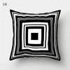 Наволочка Декоративная Домашний Декор Новый Черно-Белый Геометрический Чехол для Подушки Декоративный