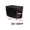 1pc Black 60 To 100 HP Boat Outboard Motor Engine Cover Oxford Cloth Waterproof
