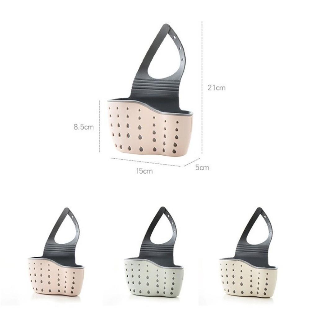 Hanging Storage Drain Basket Adjustable Kitchen Sink Holder Soft Faucet Holder Rack Household
