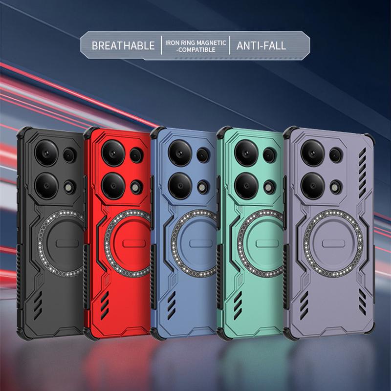 Магнитное рассеивание тепла для чехла Xiaomi Redmi Note 13 Pro 4G Чехол Xiaomi Redmi Note 13 Pro 4G Чехол с беспроводной зарядкой Magsafe