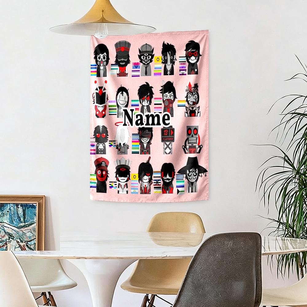 Incredibox Custom Your Name Wall Decor Tapestry Art For Pet Memorial Birthdaywedding Party Backdrop Family Gift