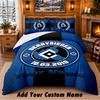 Hamburger SV Pattern Bedding 3Pcs Set Custom Name, Bed Sheet And Pillowcases For Home Bedroom