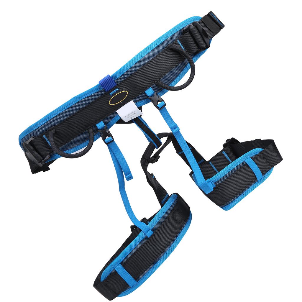 Страховочная обвязка для скалолазания и высотных работ, полуобвязка, защита от падения, для использования на открытом воздухе, пояс для спуска(л черный)