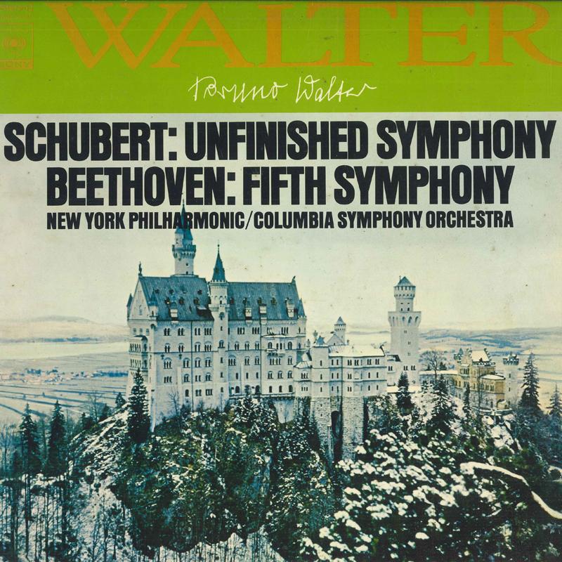 LP Record BRUNO WALTER, COLUMBIA SYMPHONY ORC - Beethoven: Symphony No. 5 / Schuber SONC10101PROMO CBS SONY Japan Classical Used