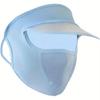 Summer Sun Protection Face Covering with Visor - Breathable Polyester Face Scarf, Elastic Fit, Sun-Proof, Washable Full Face Mask for Going OutC
