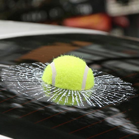 Creative 3D Funny Glass Sticker Tennis Baseball DIY Crazy Car Auto Supplies