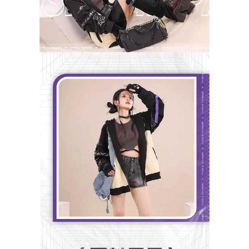 Cyno Tighnari Hoodies Cosplay Genshin Impact Costume Cyno Zipper Jacket Coat Fashion Pullover Hoodie Adult Streetwear Clothes