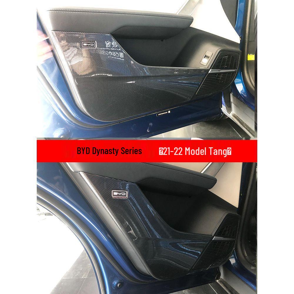 Защитные коврики на пороги дверей автомобилей BYD: Декорации интерьера, устойчивые к царапинам, для моделей Tang, Song, Han, Dolphin, Seal, Yuan и Qin Plus.