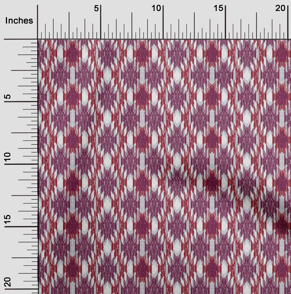 oneOone Cotton Flex Fabric Aztec Ikat Print Fabric By Yard 40 Inch Wide