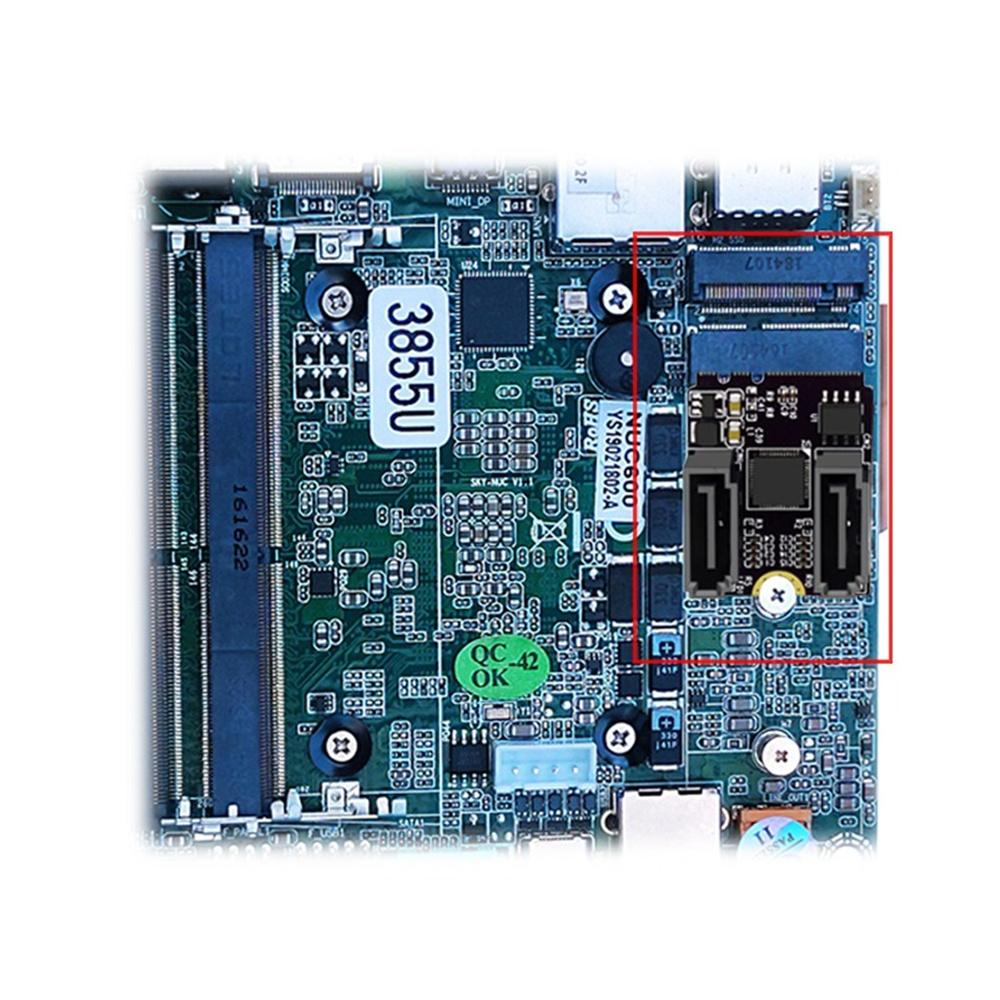 M.2 A + E KEY WIFI Port To SATA 3.0 Hard Disk Adapter Card Expansion Card Without Driver Installation