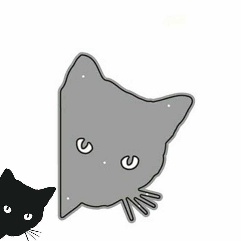 Штампы Трафареты DIY Металл Резка Ремесло Кошка Изготовление открыток Бумага