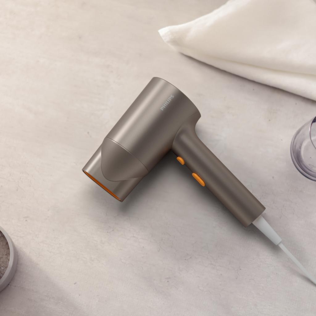 Фен Philips 3000 Series Металлический пепельно-золотой (BHD321/09)