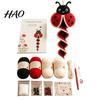 DIY Animal Ornament Craft Crochet Garden Spiral Hanging Kit, Beginner Friendly Swing Window Display Art Piece Butterfly Ladybug Hummingbird