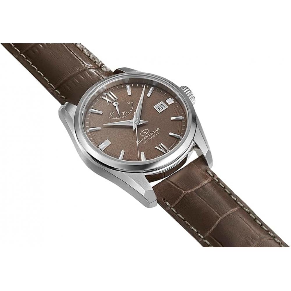 Мужские автоматические часы Orient Star Contemporary с датой, бежевые, RK-AU0113Y