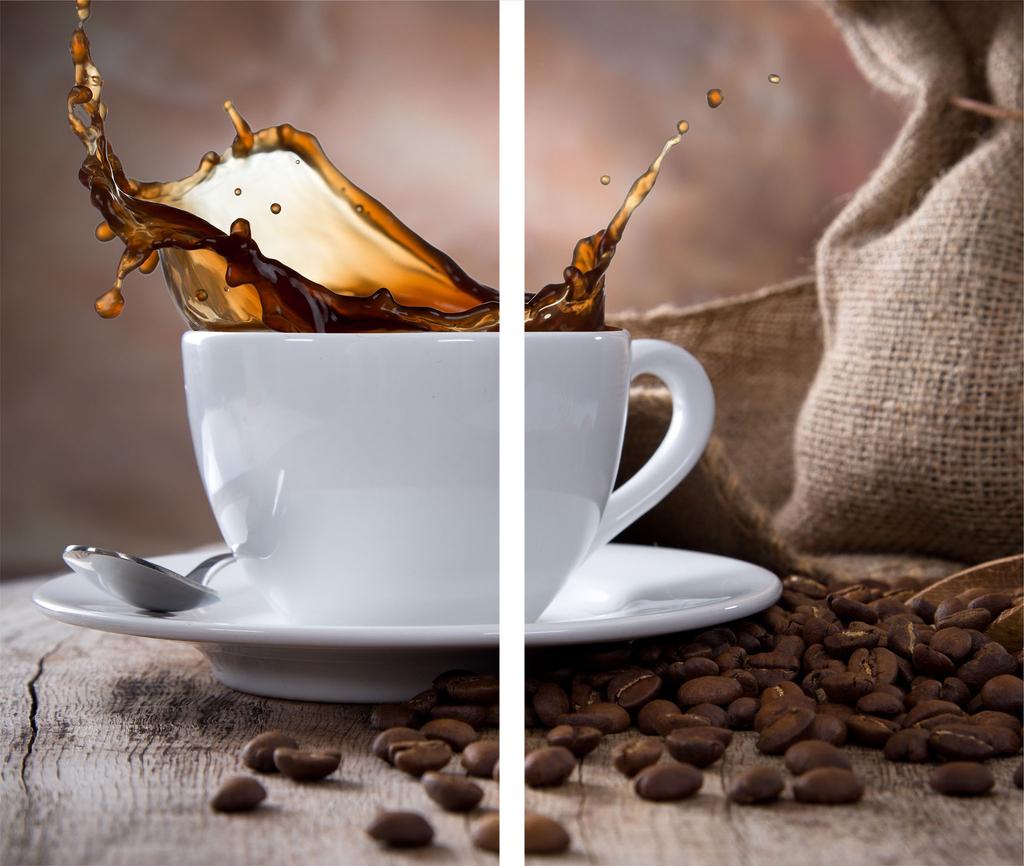 GLASS CUTTING BOARD 2x 30x52 COFFEE