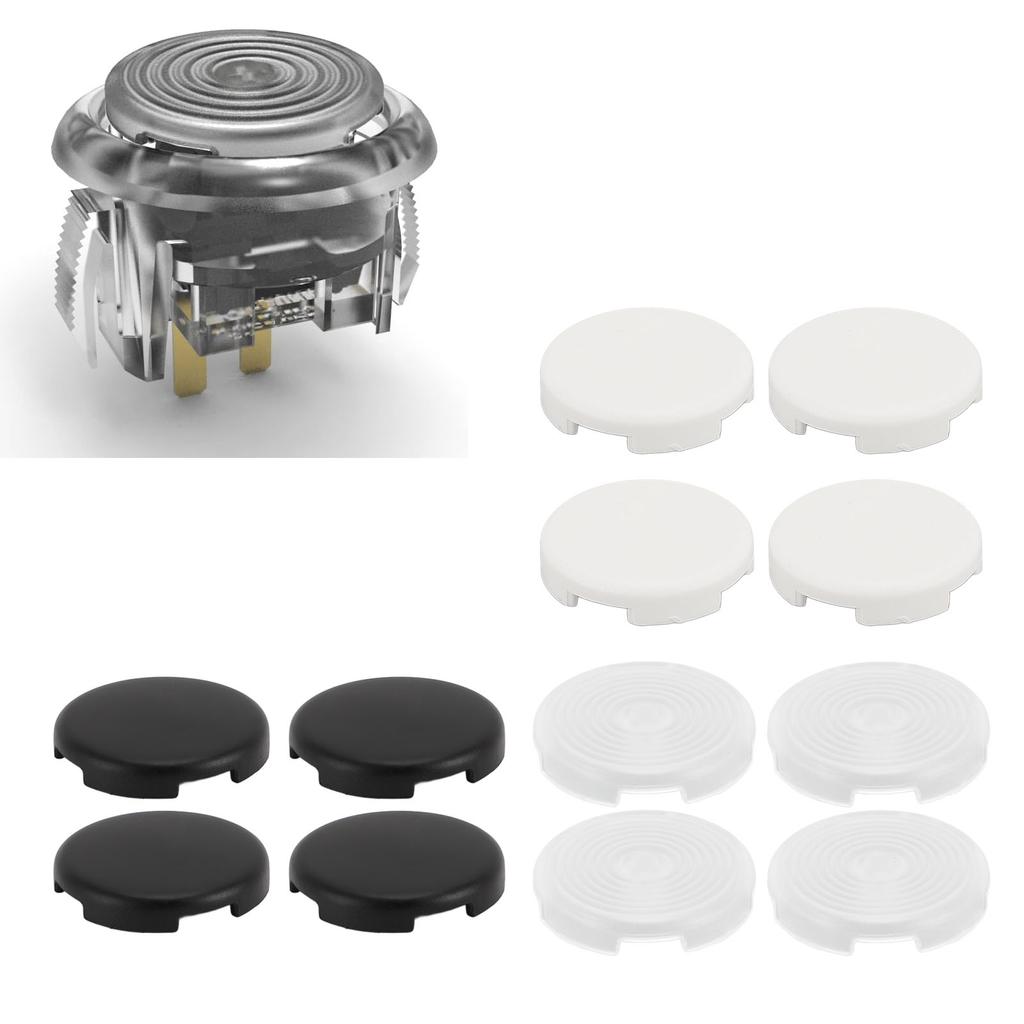 12PCS Game Stick Replacement Caps 1 Inch ABS Game Controller Keycaps for Cherry for TTC Crossed Swit