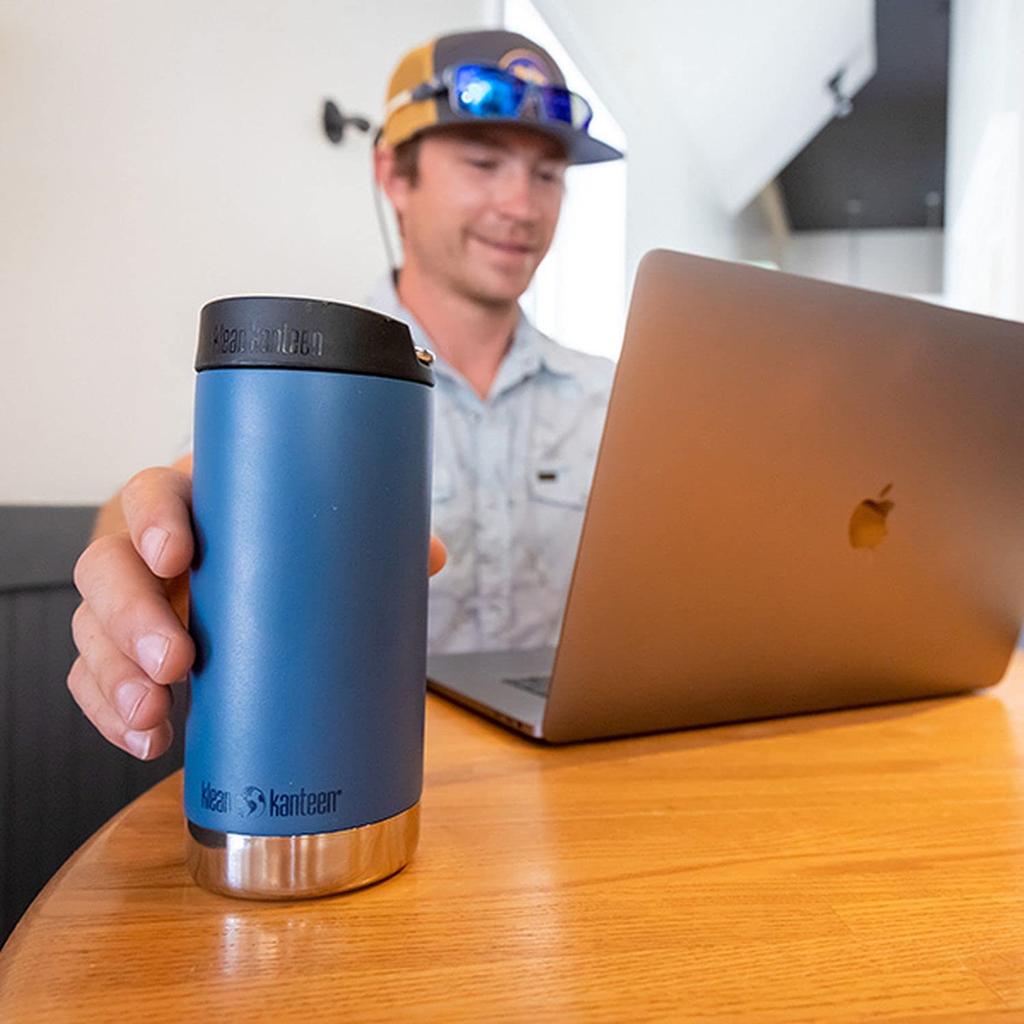 Klean Kanteen TK Wide Mug with Cafe Cap, Black, 12oz (355ml), 1008341