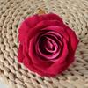 Rose Velvet Artificial Rose Head With Embossed Craft For Wedding Venue Romantic