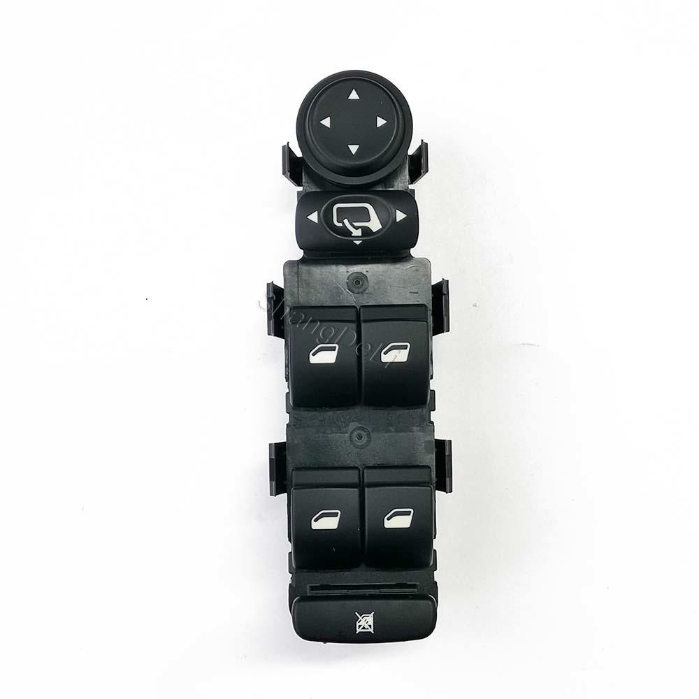 OEM 6554.HA Master Power Window Switch with Electric Folding Mirror 4 Window Lifter Buttons for Citroen C4 2004-2010 Auto Parts