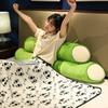 Cartoon Panda Bamboo Pillow Blanket Lunch Break Cover Dual-purpose Two-in-one Panda Bamboo Tube Long Sleeping Leg Pillow