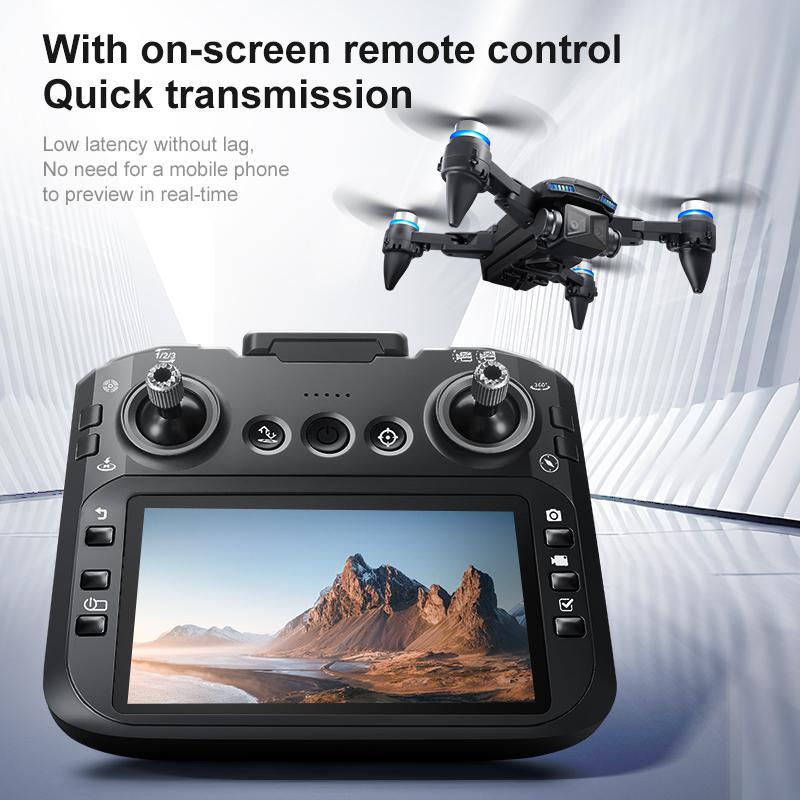New D5 Drone 8K Professional HD 360° Dual Cameras 5G WIFI Brushless Motors Obstacle Avoidance FPV Foldable Quadcopter Boys Toys