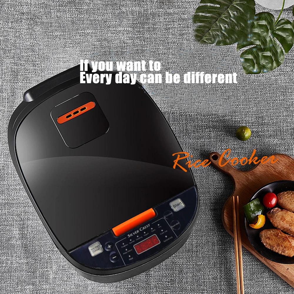 Интеллектуальная рисоварка 5л, многофункциональная электрическая плита с функцией синхронизации, кастрюля с антипригарным покрытием, большая емкость 900 Вт, для домашнего использования