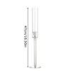Crystal Candle Holders Acrylic Candlestick Centerpieces Road Lead Candelabra Wedding Table Porps Christmas Home Decoration