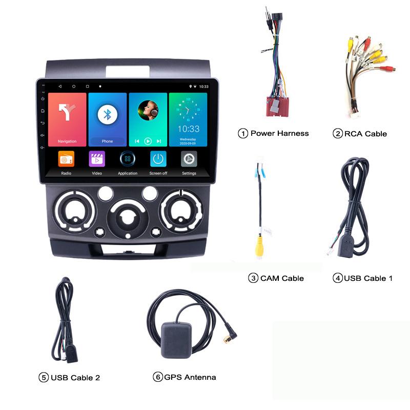 icreative Car Radio 2Din Android For Ford Everest Ranger 2007-2011 Mazda BT50 2007-2011 Multimedia Player GPS Navigation Carplay