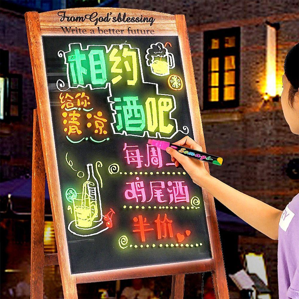 Led Board Writing Blackboard Graffiti Liquid Chalk Pen Whiteboard Pen Art Marker Pen Highlighters