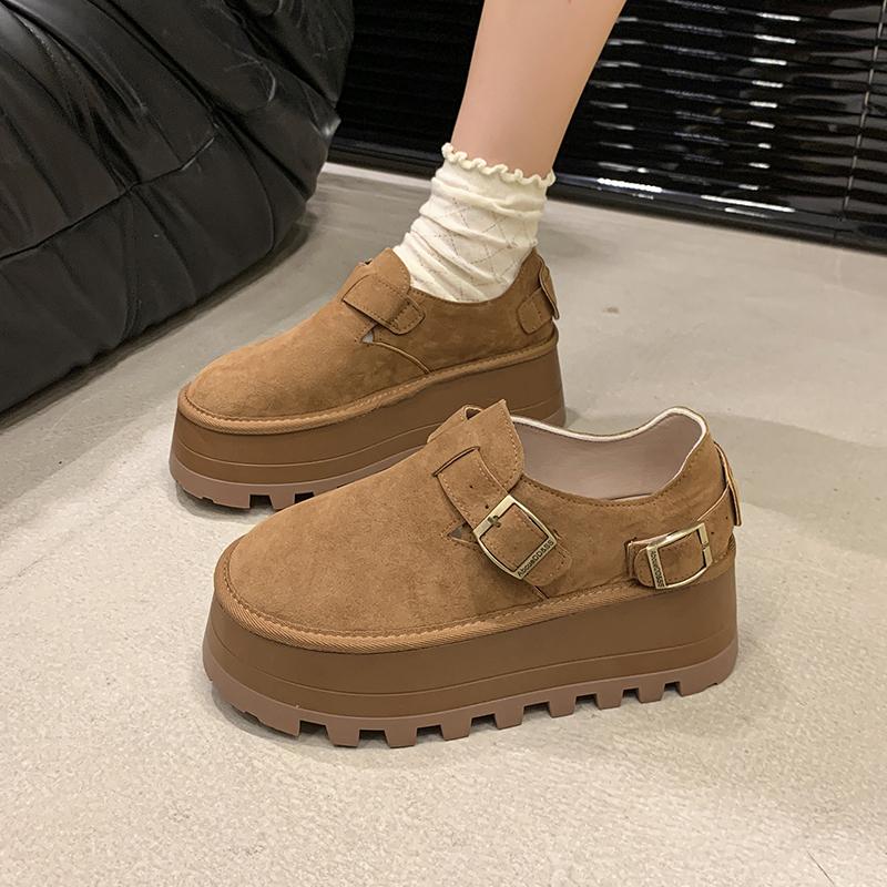 Женские кроссовки с круглым носком на платформе с неглубокой подошвой повседневные кроссовки женские весна и осень новые ретро дизайнерские туфли для женщин