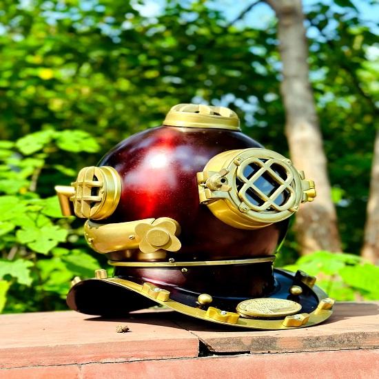 Nautical Diving Helmet   Coating Finish Deep Sea Divers Helmet Nautical Marine Decor Scuba Diving Helmet  Best Gift Item
