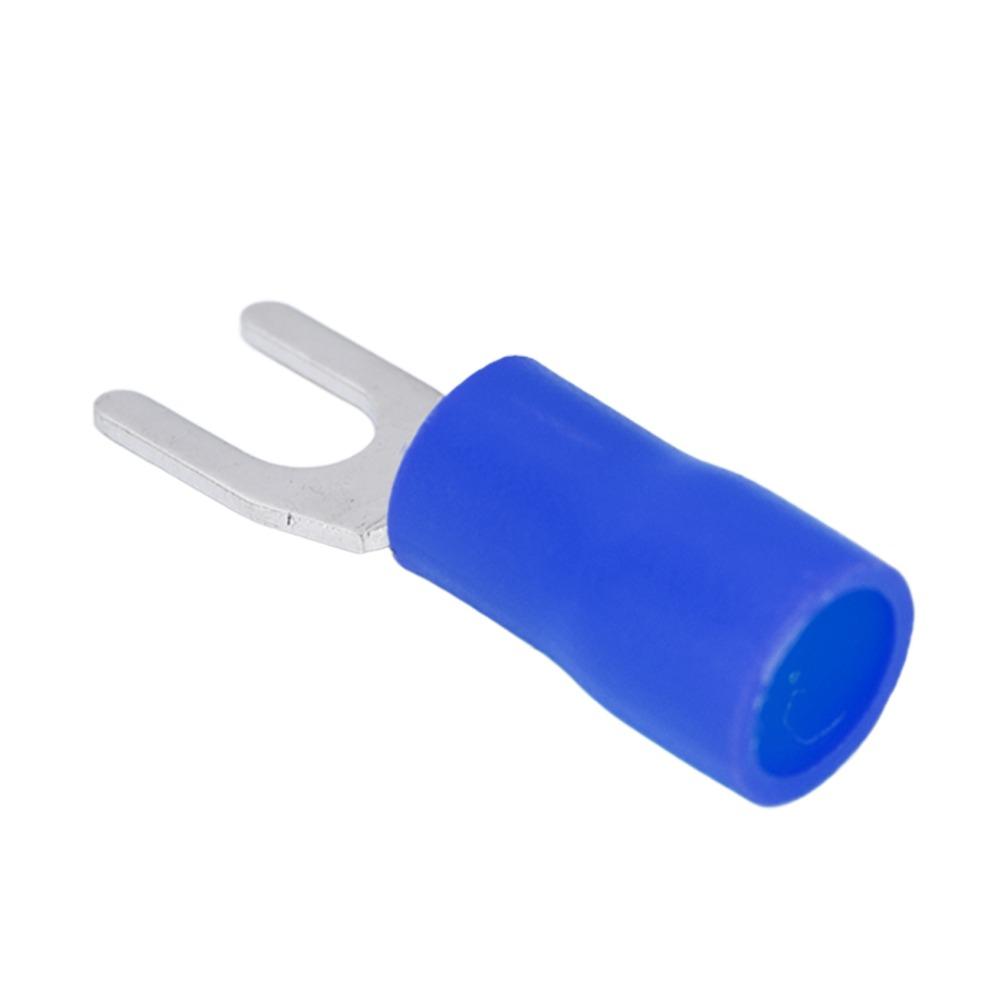 300PCS Blue U Type Wire Connector SV1.25-4 Fork Spade Wire Connector Transportation Lighting