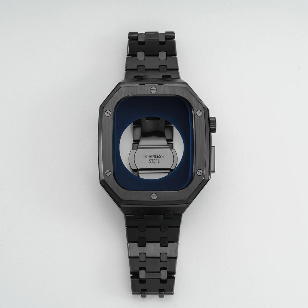 Роскошный комплект для модификации из нержавеющей стали для Apple Watch 10 46 мм Металлический корпус для iWatch Series 10 9 9 7 6 5 4 SE Ремешок 46 мм Комплект