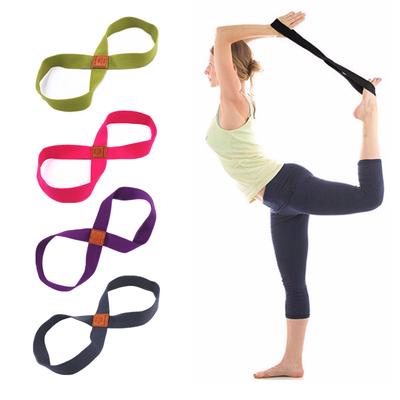 Ремень для йоги Stretch Strap Belt в форме 8 для йоги Pull Up Belt Rope Waist Booty Training Gym Accessories