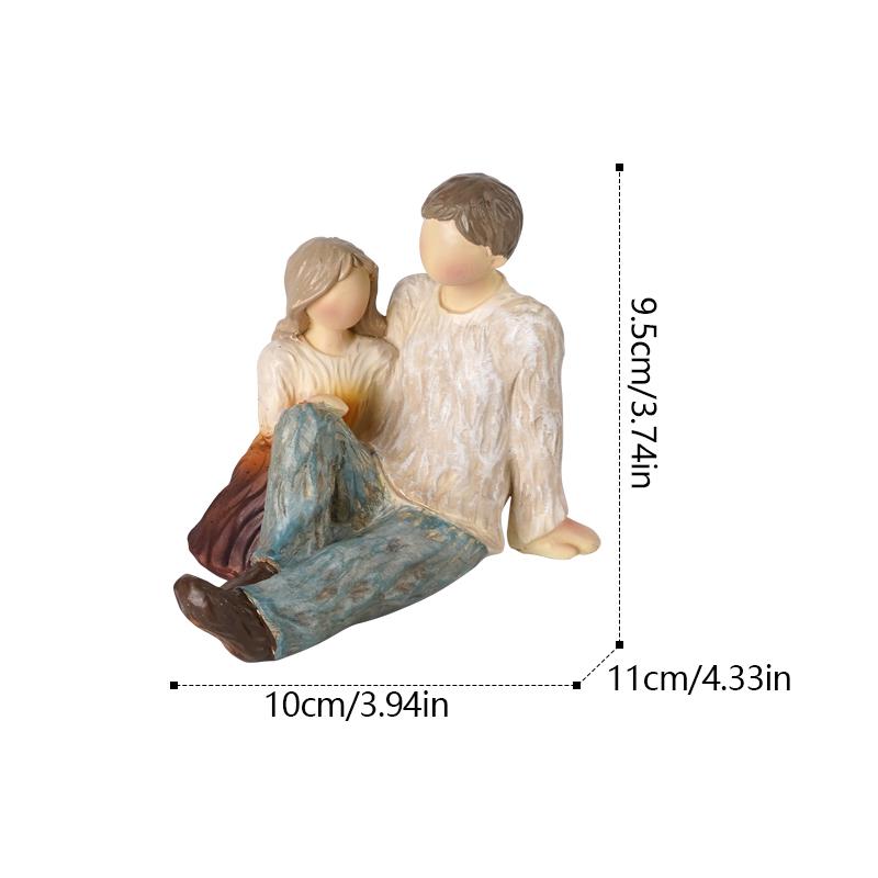 Home Decoration Accessories Family Member Statue Figurines Lovers Sculpture Home Decor