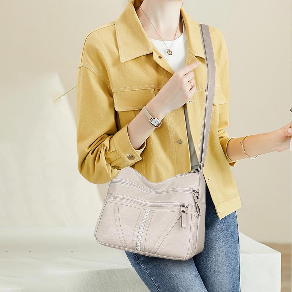 Женская сумка 2026 Тренд Сумки Леди Сумки через плечо Мягкая кожа Мода Универсальная сумка кроссбоди